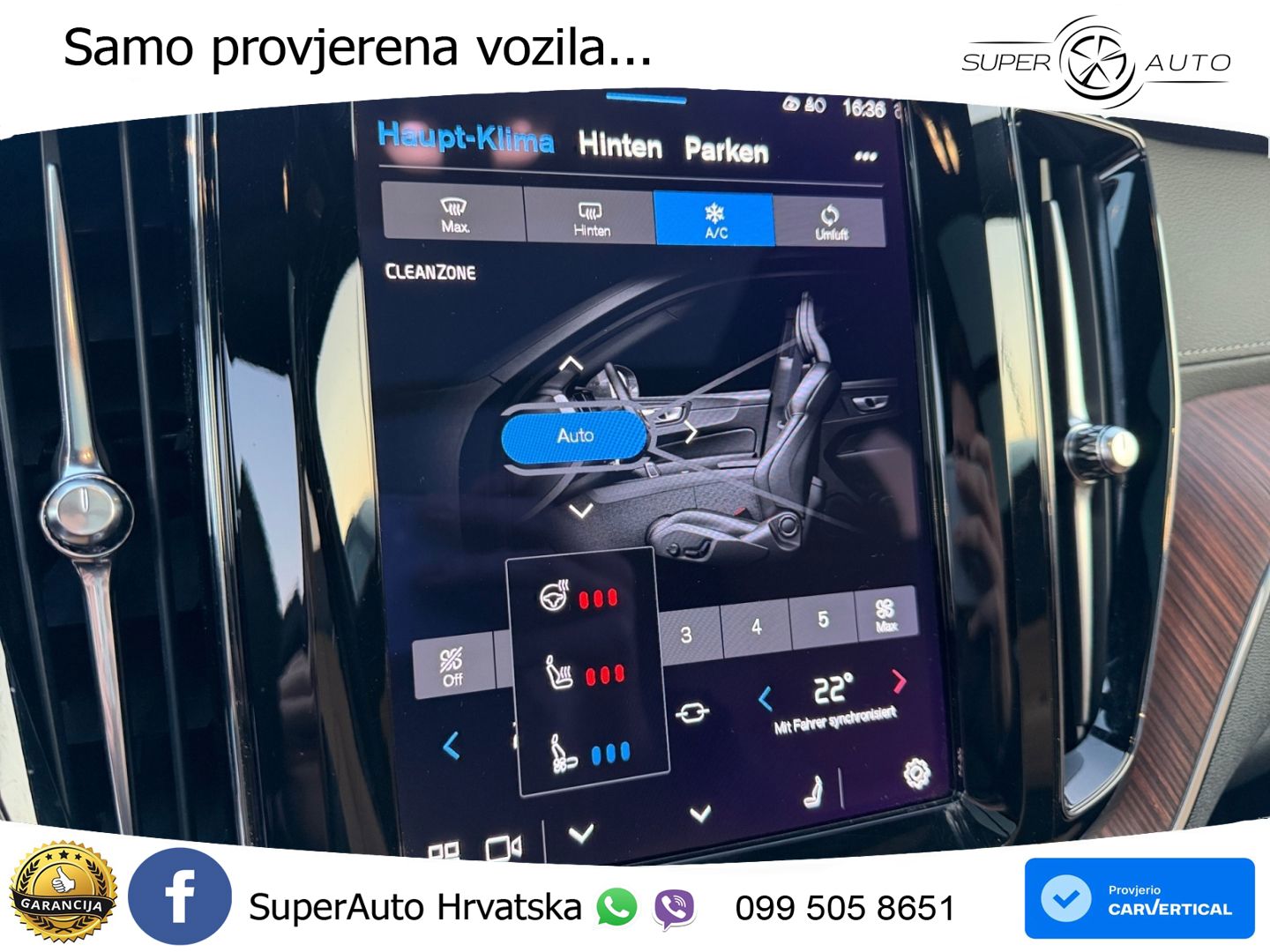 Volvo XC60 B5 Diesel AWD Geartronic ZRAČNI+ACC+GR SJED+KAM+PANO