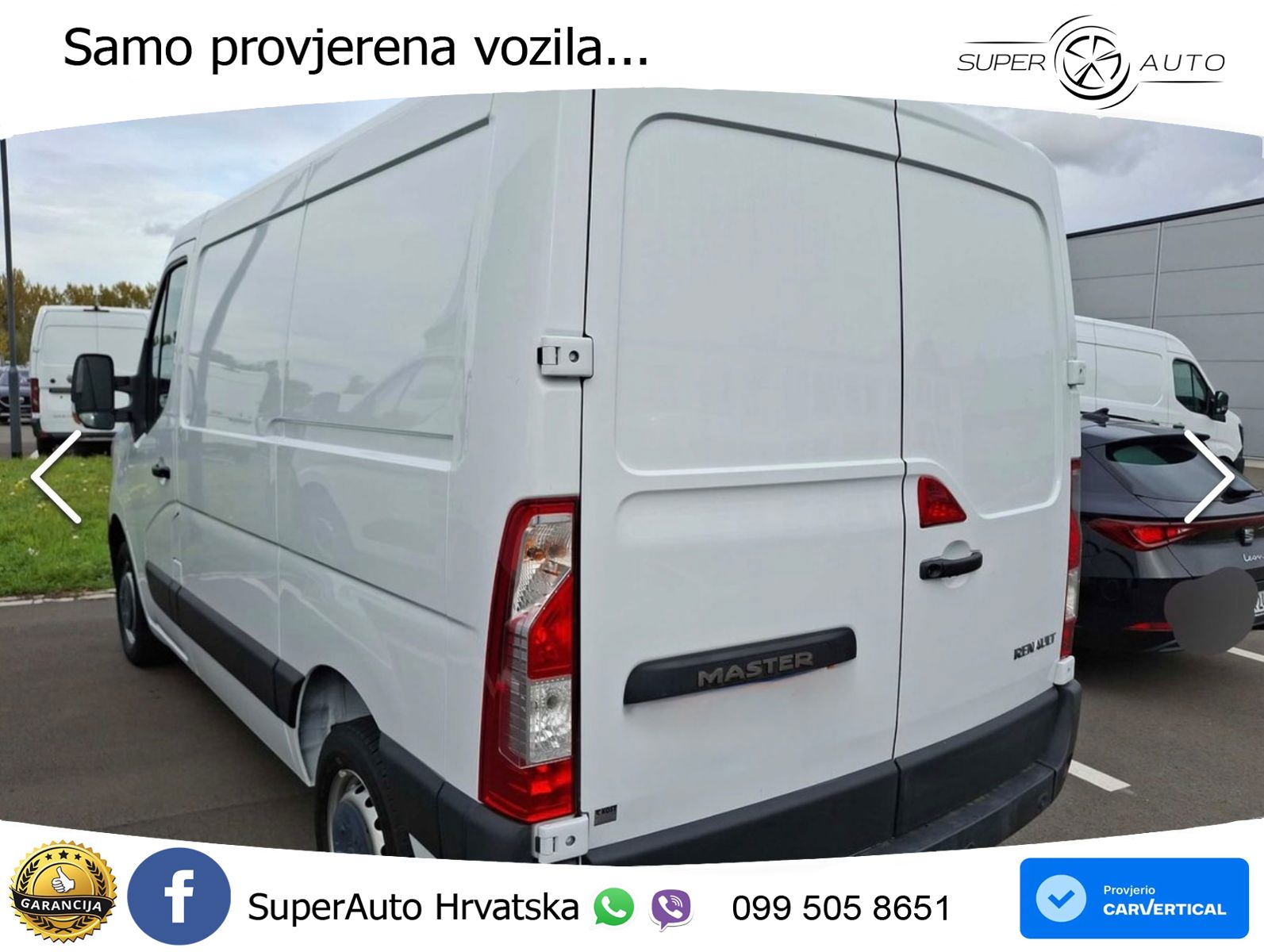 Renault Master L1H1 Ka 3,5t CAM NAVI 2x PDC 1. HAND 135 KS