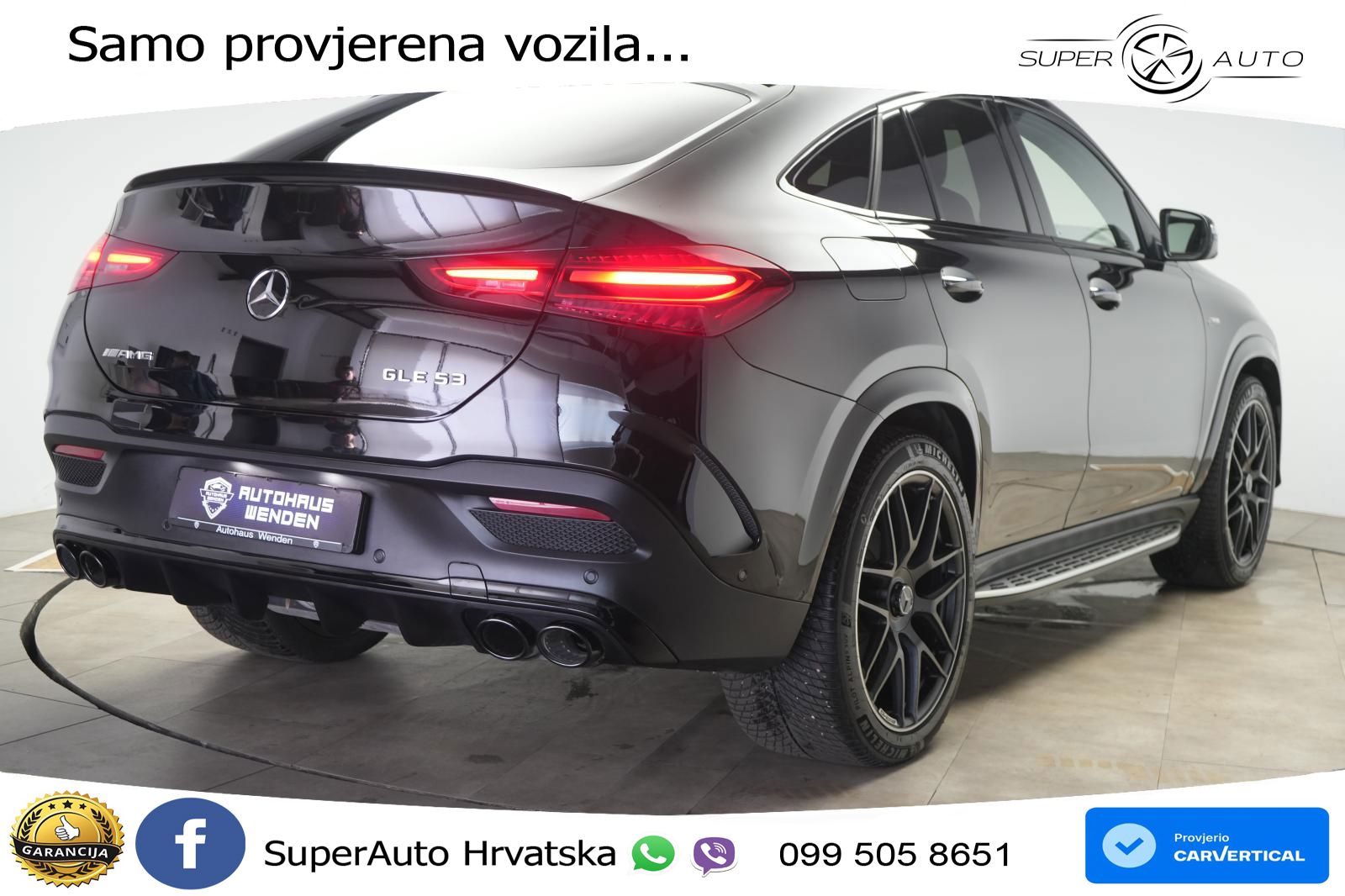 Mercedes AMG GLE 53 (435 KS) EQ Boost 4MATIC+ AMG SPEEDSHIFT TCT 9G ACC+HEAD+GR SJED+360+PANO