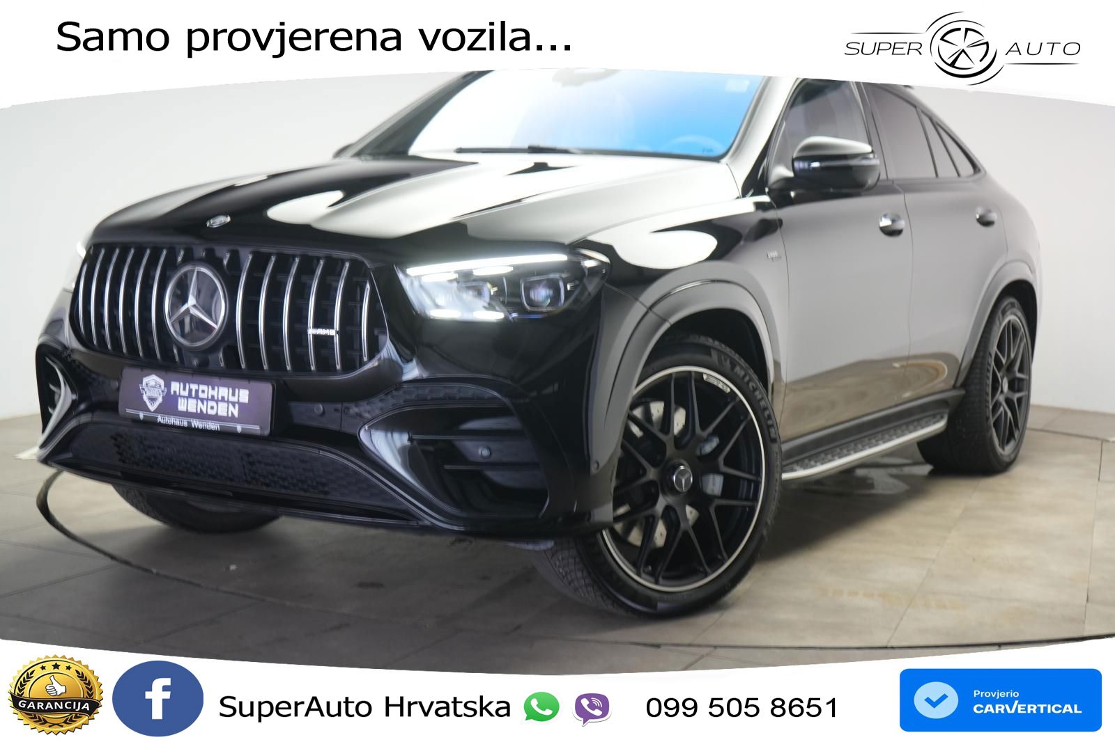 Mercedes AMG GLE 53 (435 KS) EQ Boost 4MATIC+ AMG SPEEDSHIFT TCT 9G ACC+HEAD+GR SJED+360+PANO