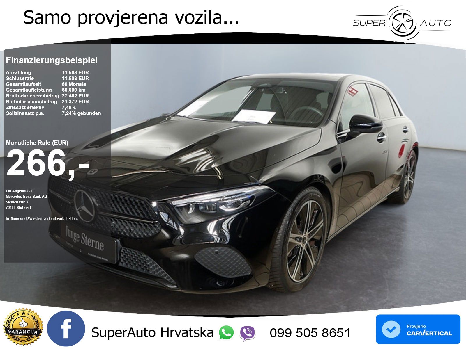 Mercedes-Benz A 200d 8G-DCT LED+GR SJED+ACC