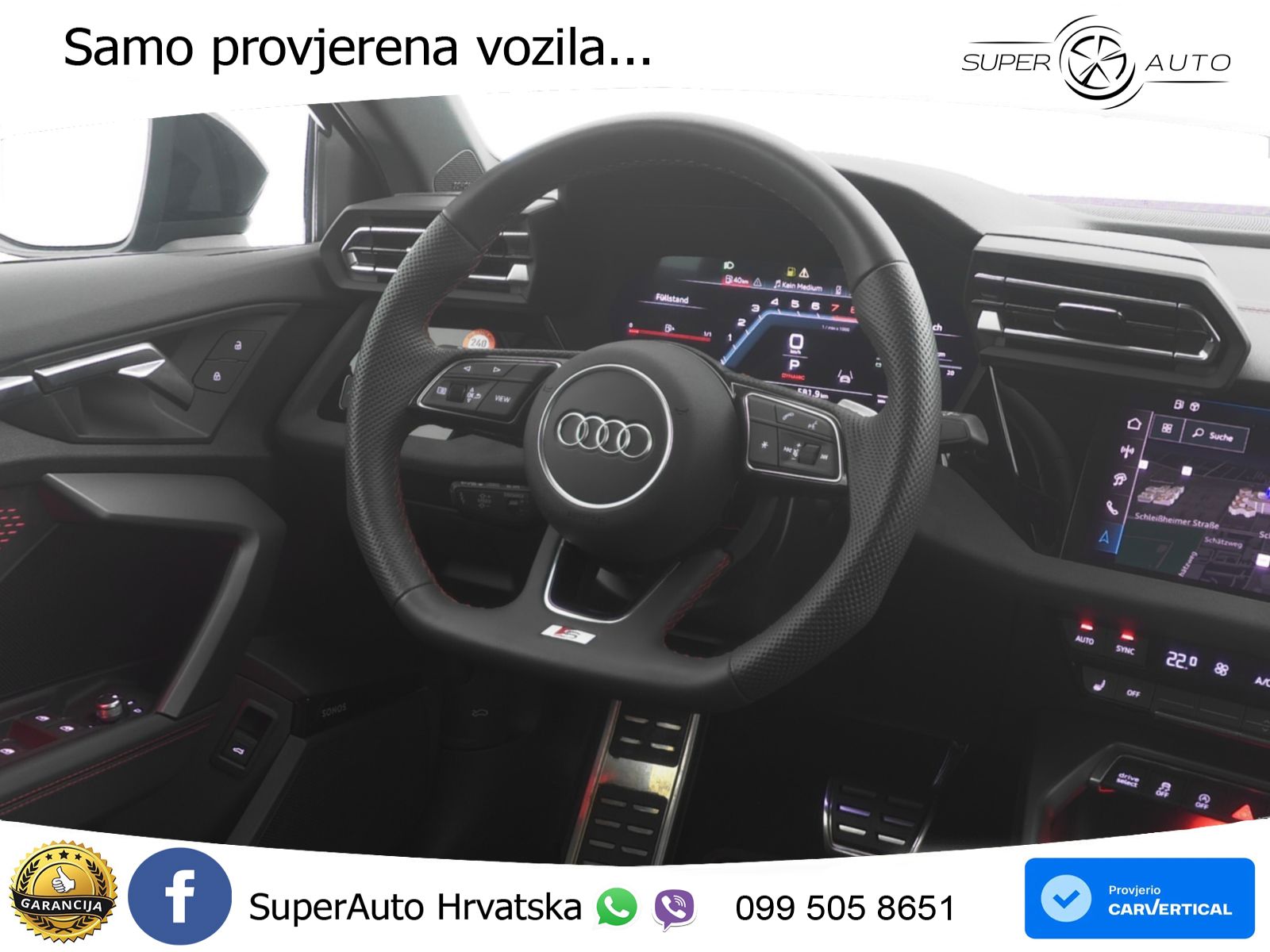 Audi S3 2.0 TFSI (333 KS) quattro S tronic MATRIX+GR SJED+KAM