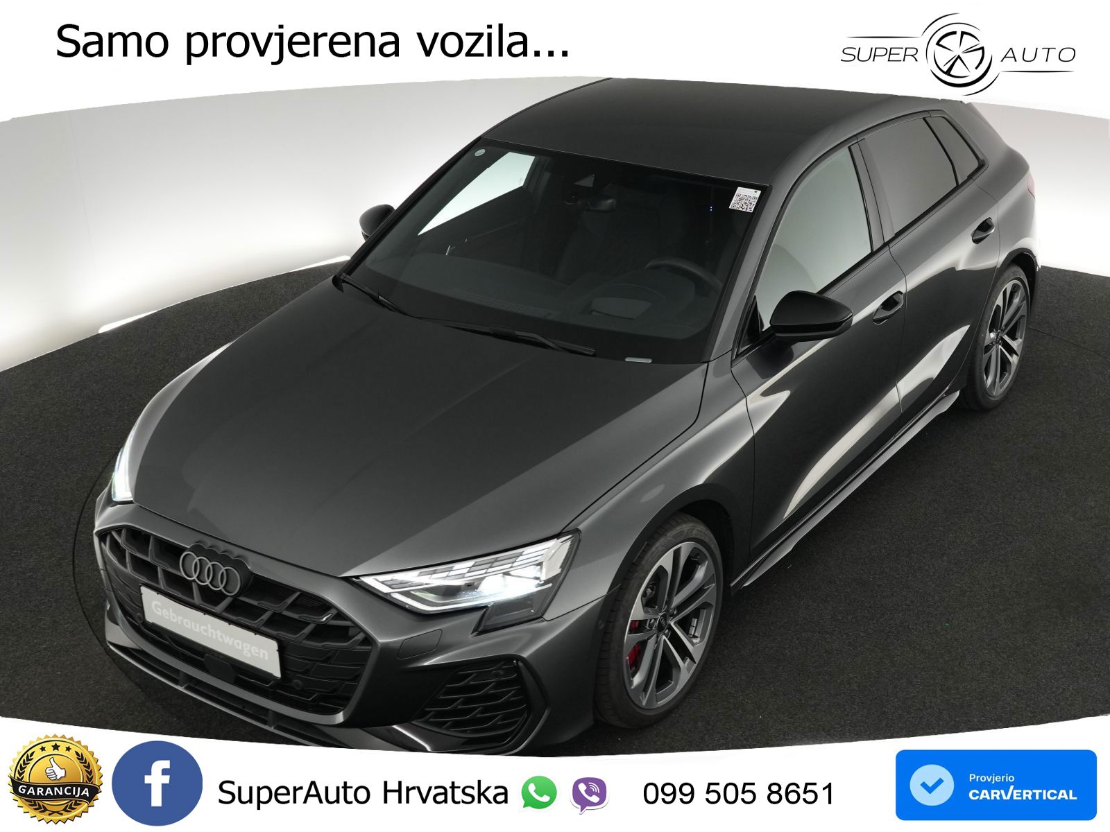Audi S3 2.0 TFSI (333 KS) quattro S tronic MATRIX+GR SJED+KAM