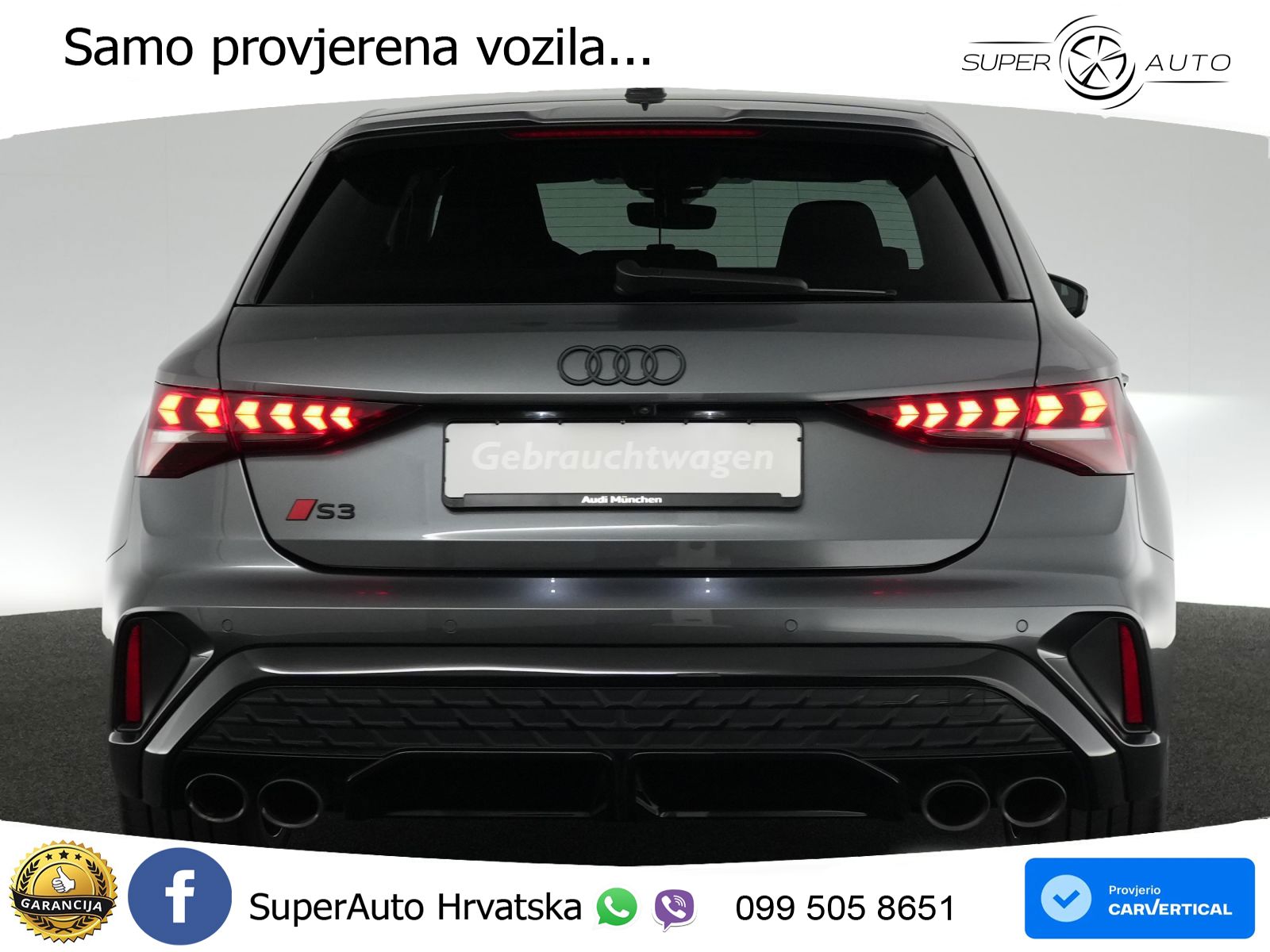 Audi S3 2.0 TFSI (333 KS) quattro S tronic MATRIX+GR SJED+KAM