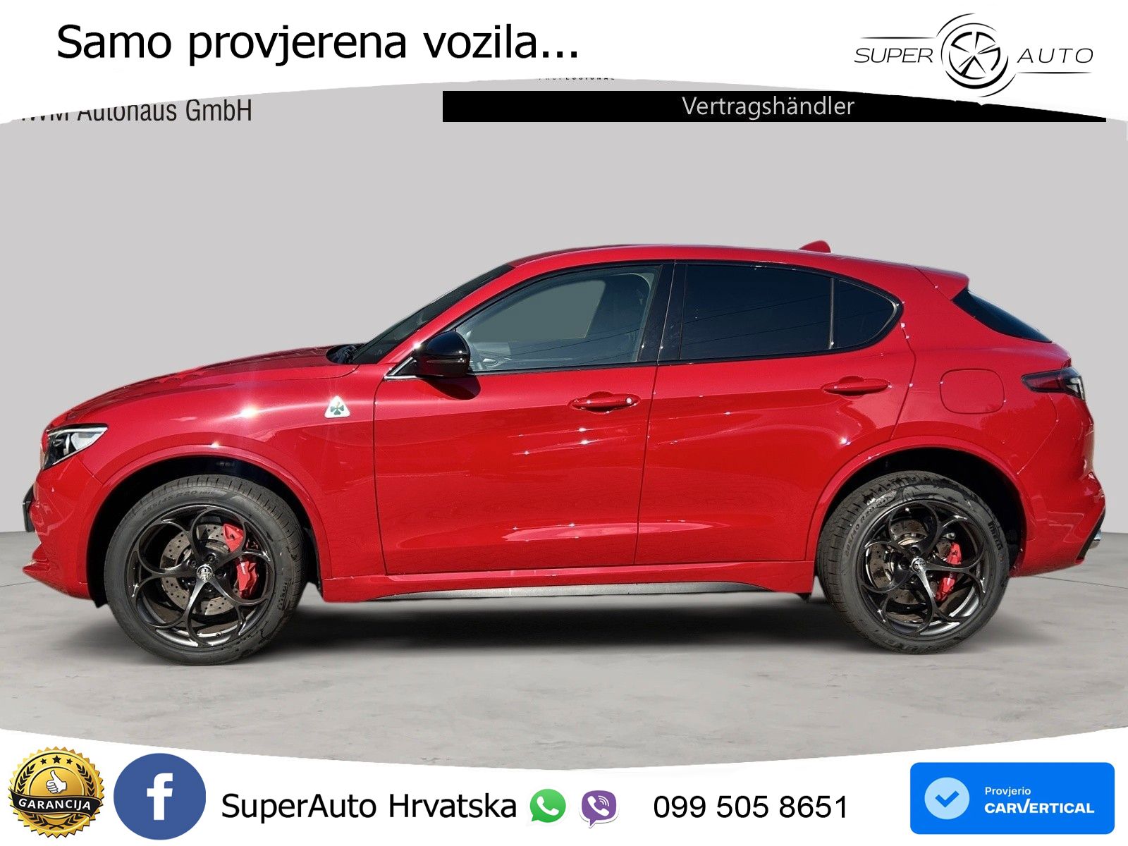Alfa Romeo Stelvio Quadrifoglio 2.9 V6 Bi-Turbo (520 KS) Q4 Automatic