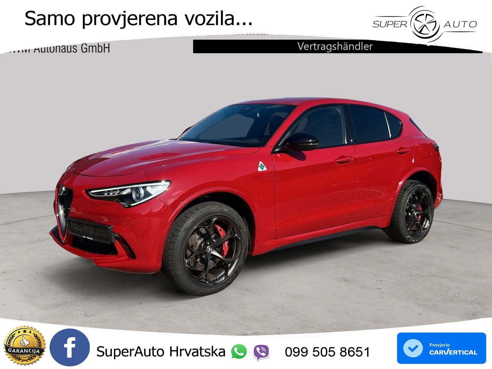 Alfa Romeo Stelvio Quadrifoglio 2.9 V6 Bi-Turbo (520 KS) Q4 Automatic