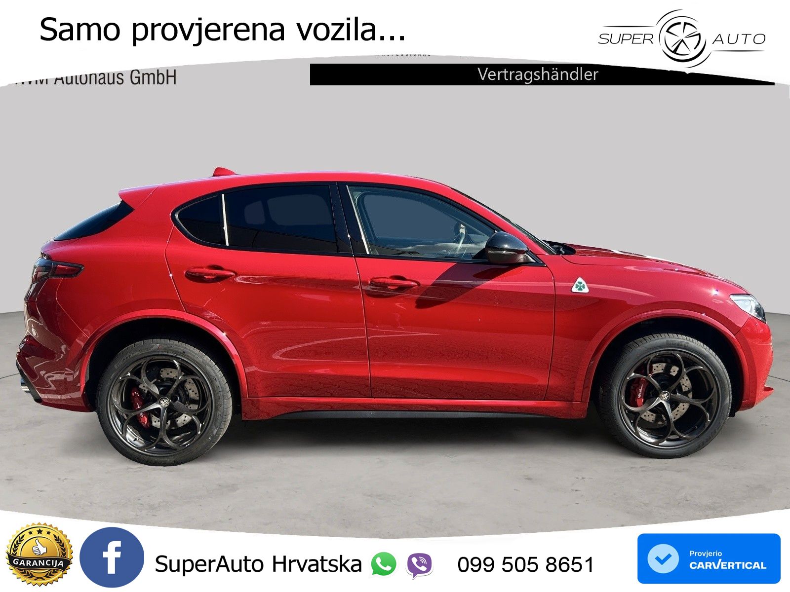 Alfa Romeo Stelvio Quadrifoglio 2.9 V6 Bi-Turbo (520 KS) Q4 Automatic