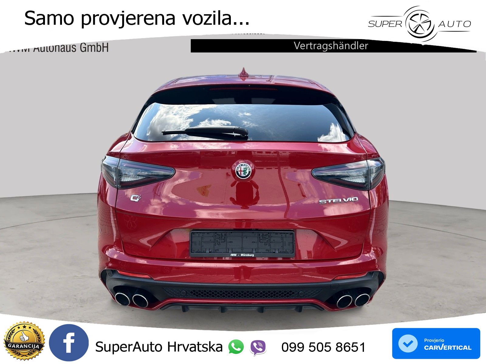 Alfa Romeo Stelvio Quadrifoglio 2.9 V6 Bi-Turbo (520 KS) Q4 Automatic