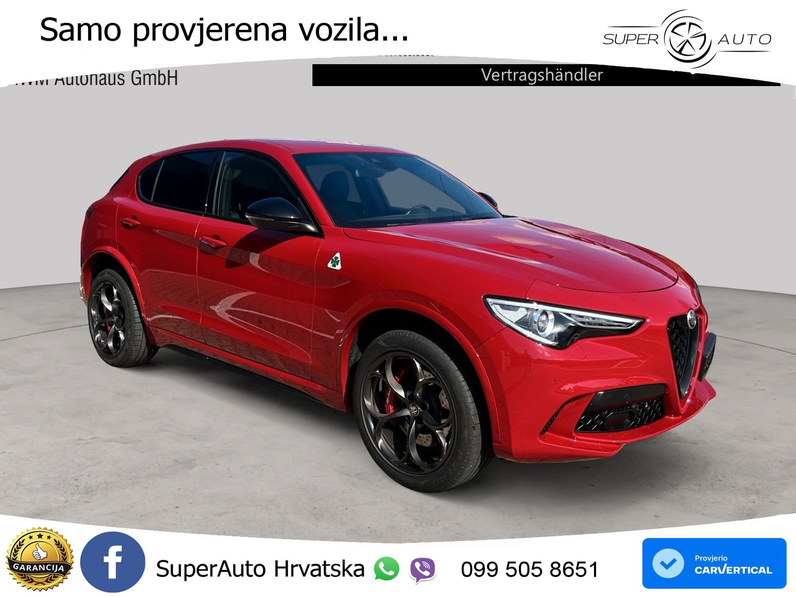 Alfa Romeo Stelvio Quadrifoglio 2.9 V6 Bi-Turbo (520 KS) Q4 Automatic