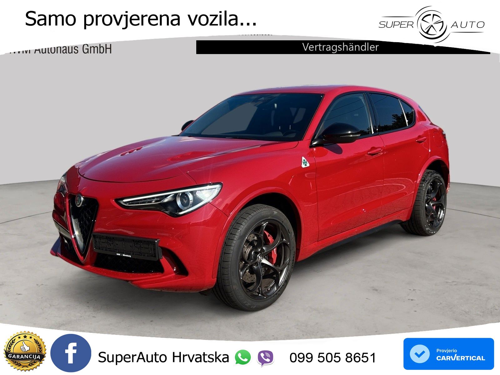 Alfa Romeo Stelvio Quadrifoglio 2.9 V6 Bi-Turbo (520 KS) Q4 Automatic