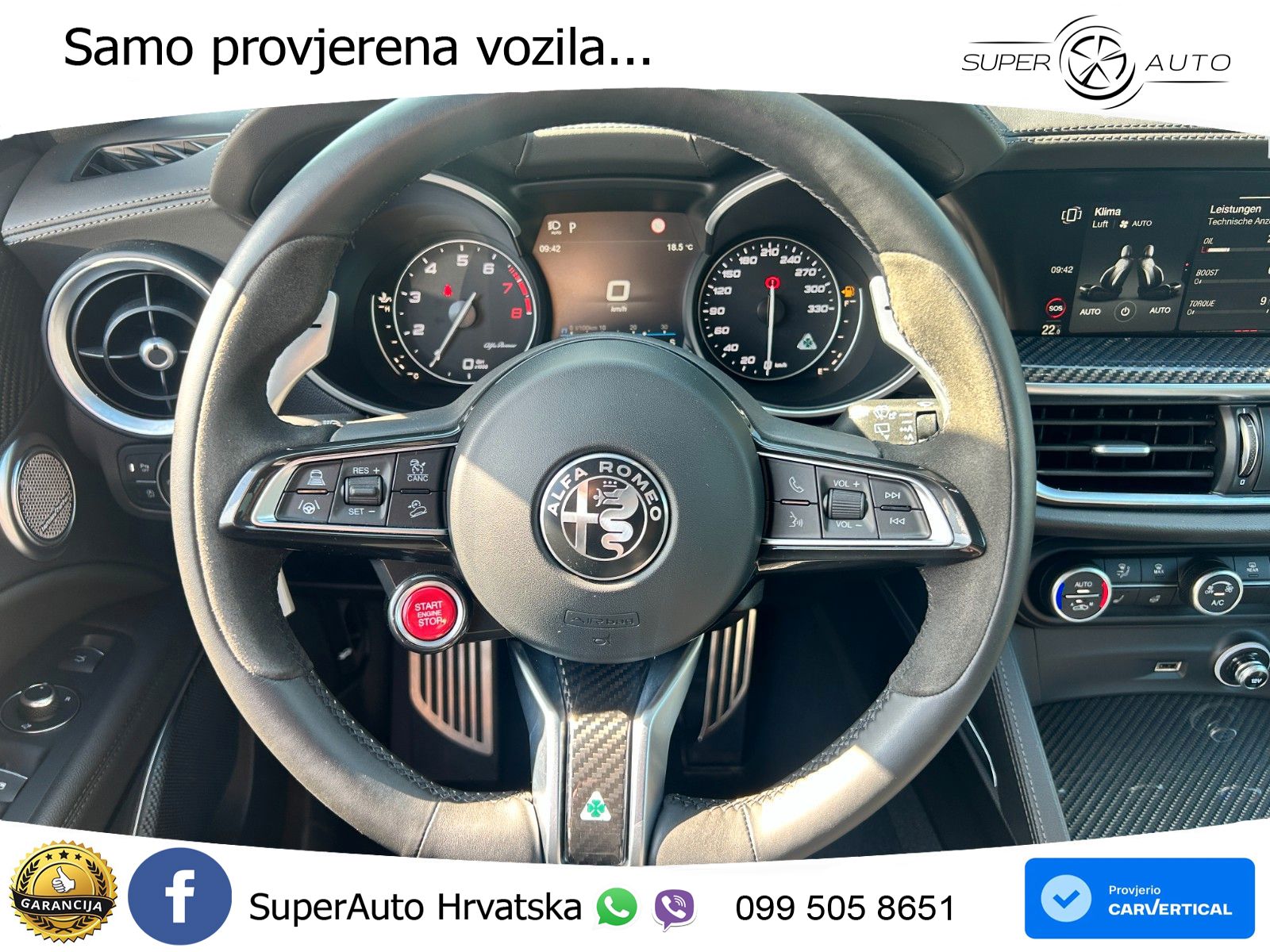 Alfa Romeo Stelvio Quadrifoglio 2.9 V6 Bi-Turbo (520 KS) Q4 Automatic