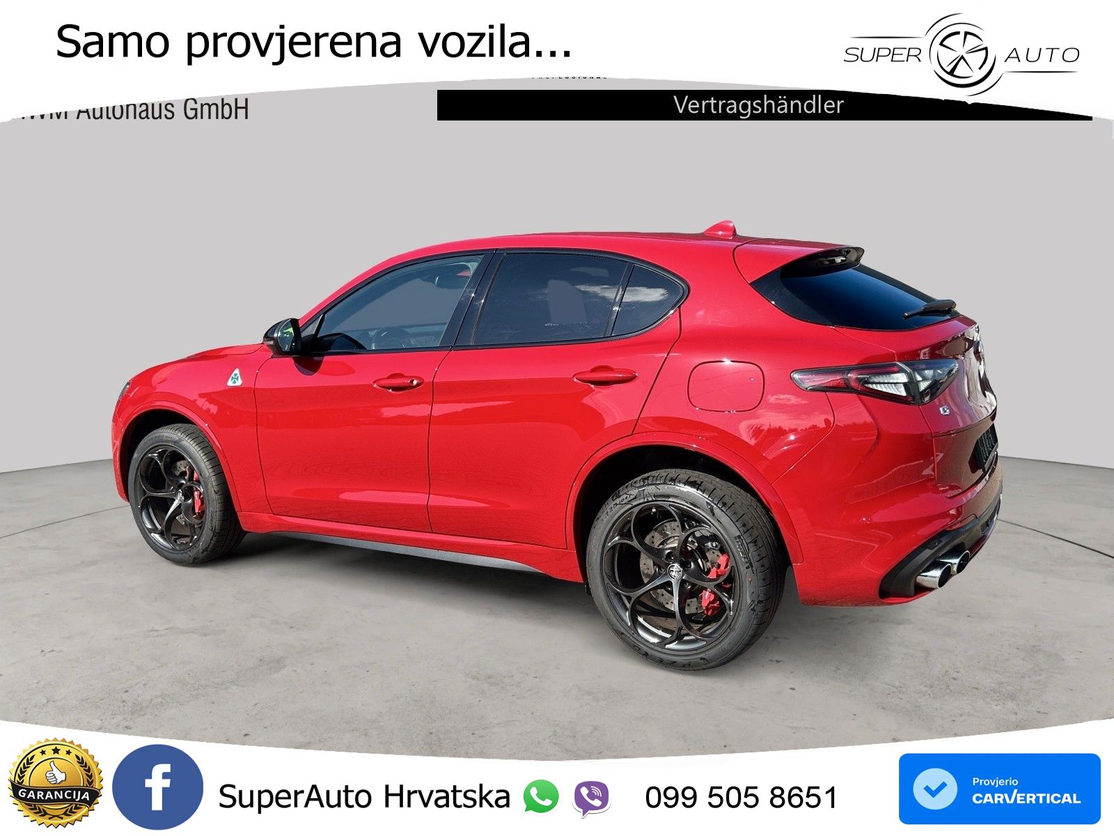 Alfa Romeo Stelvio Quadrifoglio 2.9 V6 Bi-Turbo (520 KS) Q4 Automatic
