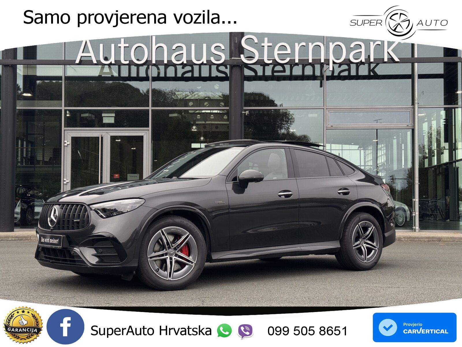 Mercedes GLC Coupe AMG GLC 43 (421 KS) 4MATIC AMG SPEEDSHIFT MCT 9G ACC+HEAD+GR SJED+360+PANO