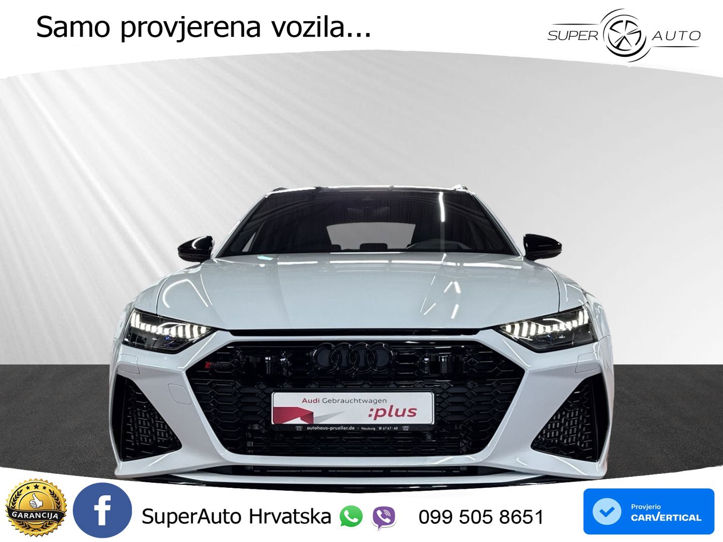 Audi RS6 Avant 4.0 TFSI V8 performance (630 KS)  quattro tiptronic MATRIX+GR SJED+KAM