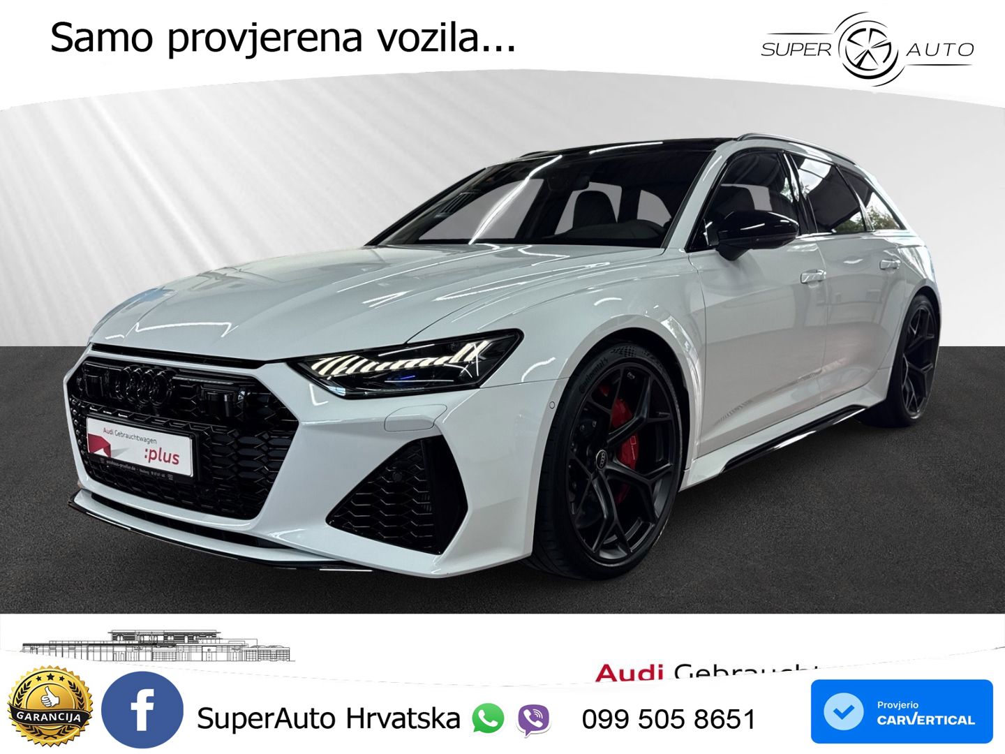 Audi RS6 Avant 4.0 TFSI V8 performance (630 KS)  quattro tiptronic MATRIX+GR SJED+KAM