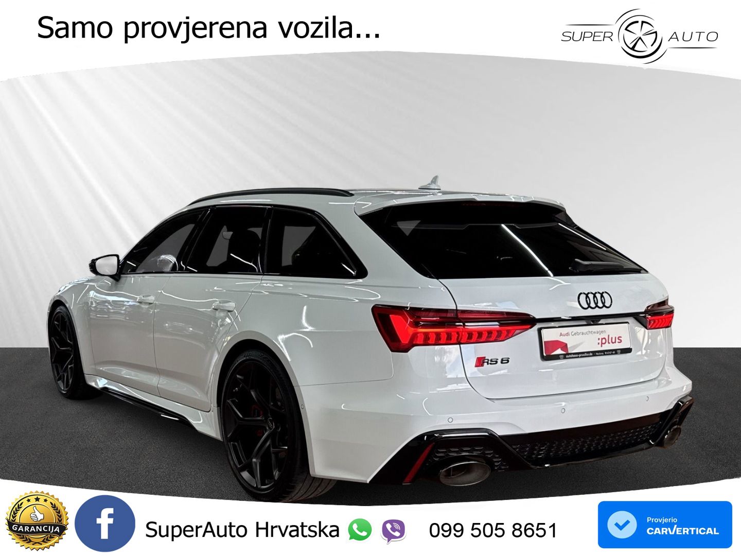 Audi RS6 Avant 4.0 TFSI V8 performance (630 KS)  quattro tiptronic MATRIX+GR SJED+KAM