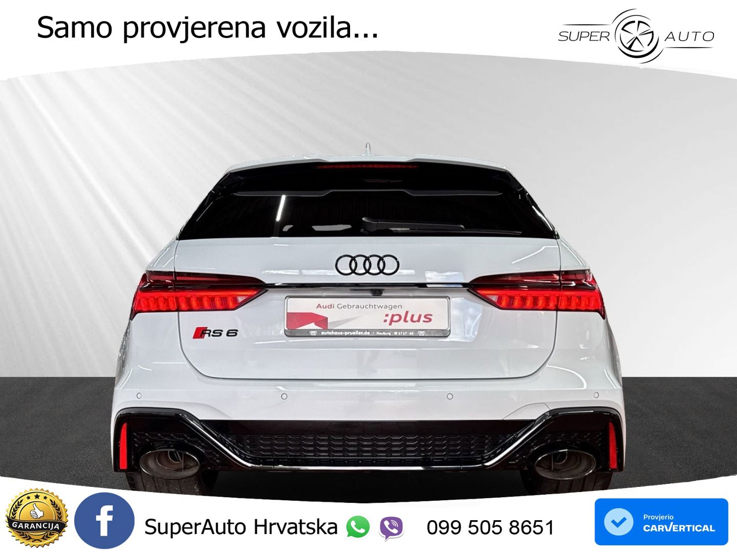 Audi RS6 Avant 4.0 TFSI V8 performance (630 KS)  quattro tiptronic MATRIX+GR SJED+KAM