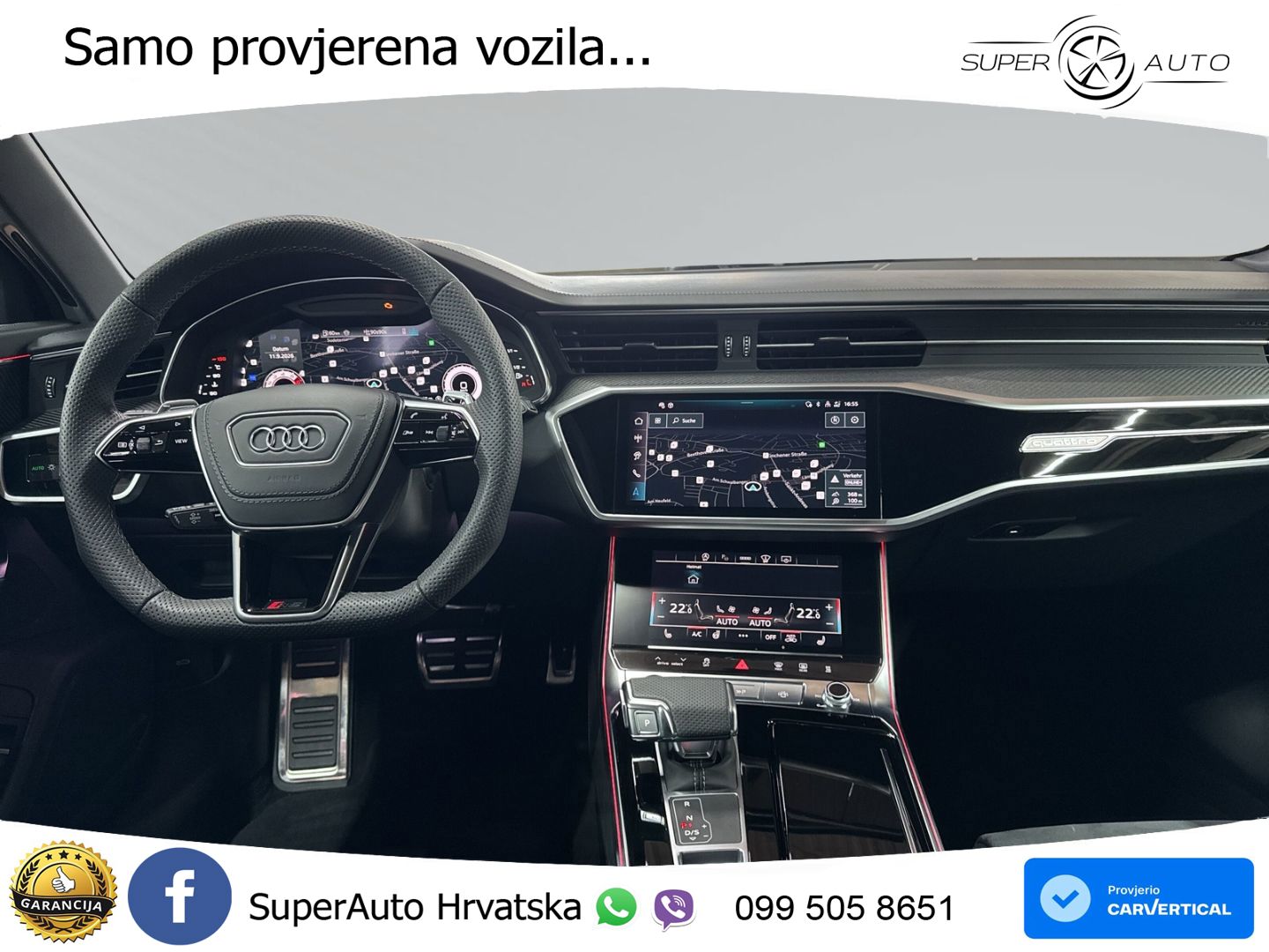 Audi RS6 Avant 4.0 TFSI V8 performance (630 KS)  quattro tiptronic MATRIX+GR SJED+KAM