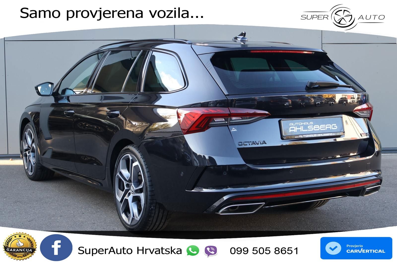 Škoda Octavia Combi RS 2.0 TSI (245 KS) DSG LED+GR SJED+ACC