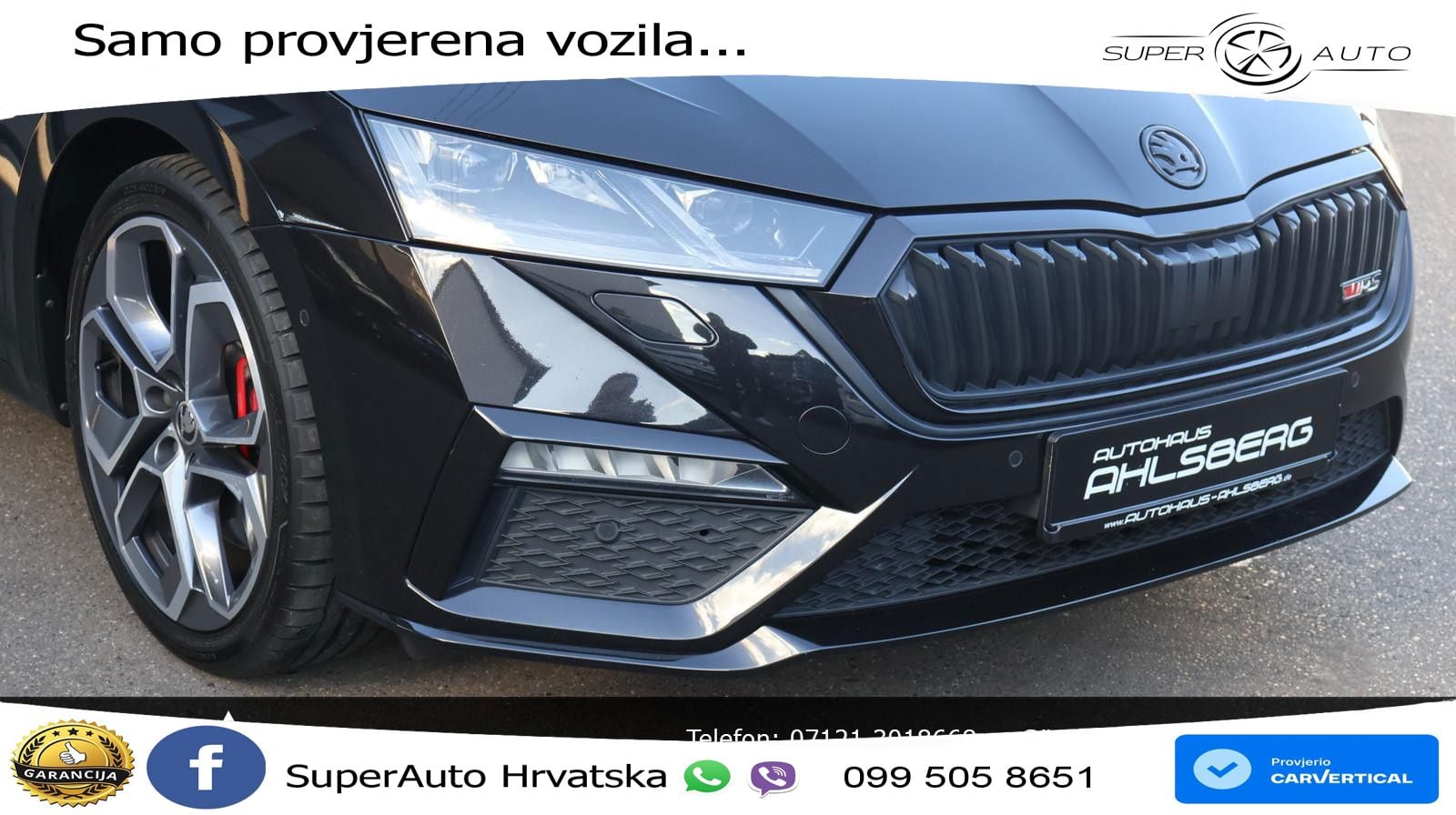 Škoda Octavia Combi RS 2.0 TSI (245 KS) DSG LED+GR SJED+ACC