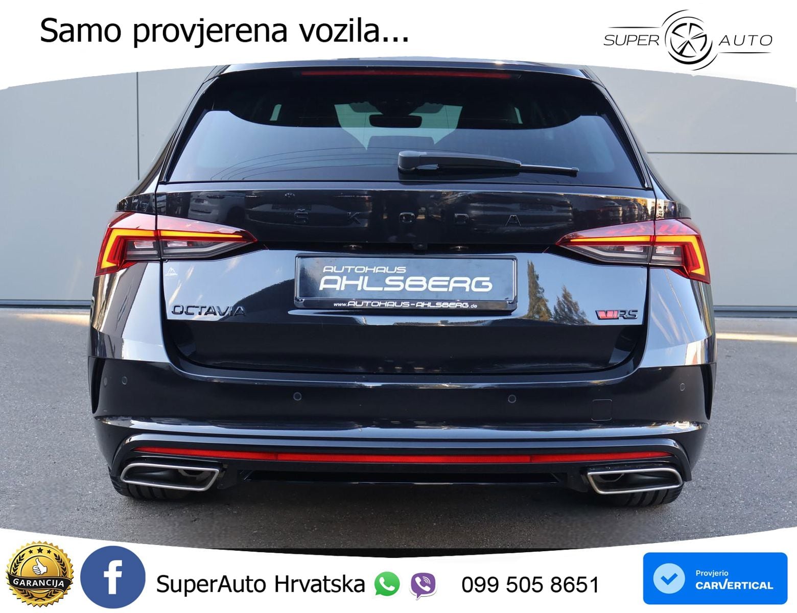 Škoda Octavia Combi RS 2.0 TSI (245 KS) DSG LED+GR SJED+ACC