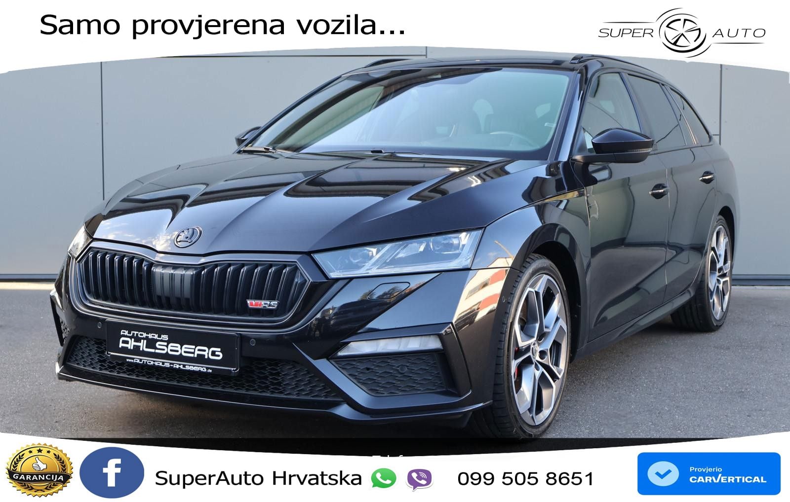 Škoda Octavia Combi RS 2.0 TSI (245 KS) DSG LED+GR SJED+ACC