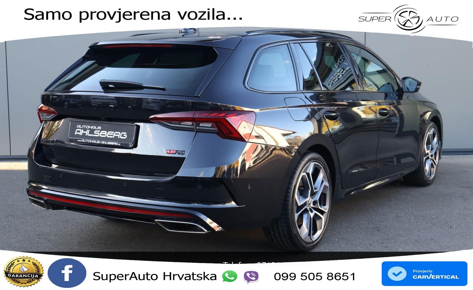 Škoda Octavia Combi RS 2.0 TSI (245 KS) DSG LED+GR SJED+ACC
