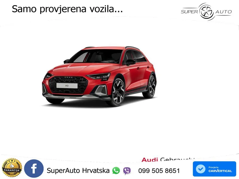 Audi A3 allstreet 35 TDI (150 KS) S tronic MATRIX+GR SJED+KAM