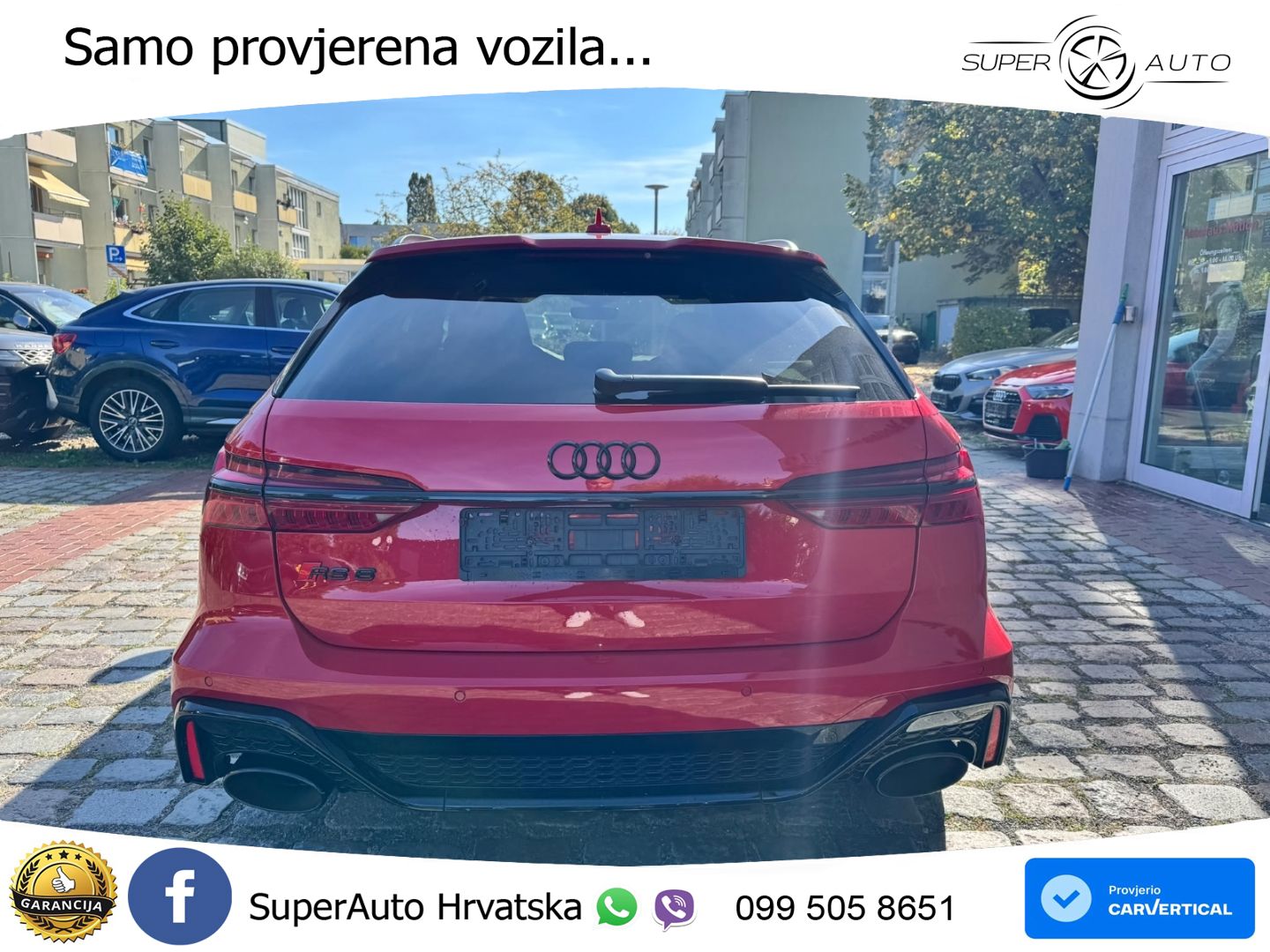 Audi RS6 Avant 4.0 TFSI V8 (600 KS) quattro Tiptronic ZRAČNI+ACC+4xGR SJED+KAM
