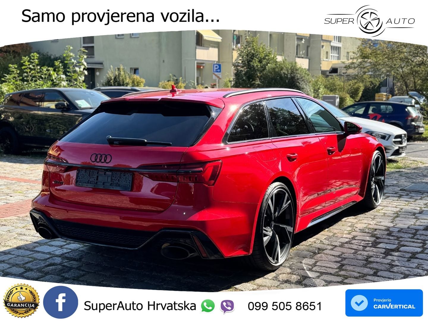 Audi RS6 Avant 4.0 TFSI V8 (600 KS) quattro Tiptronic ZRAČNI+ACC+4xGR SJED+KAM
