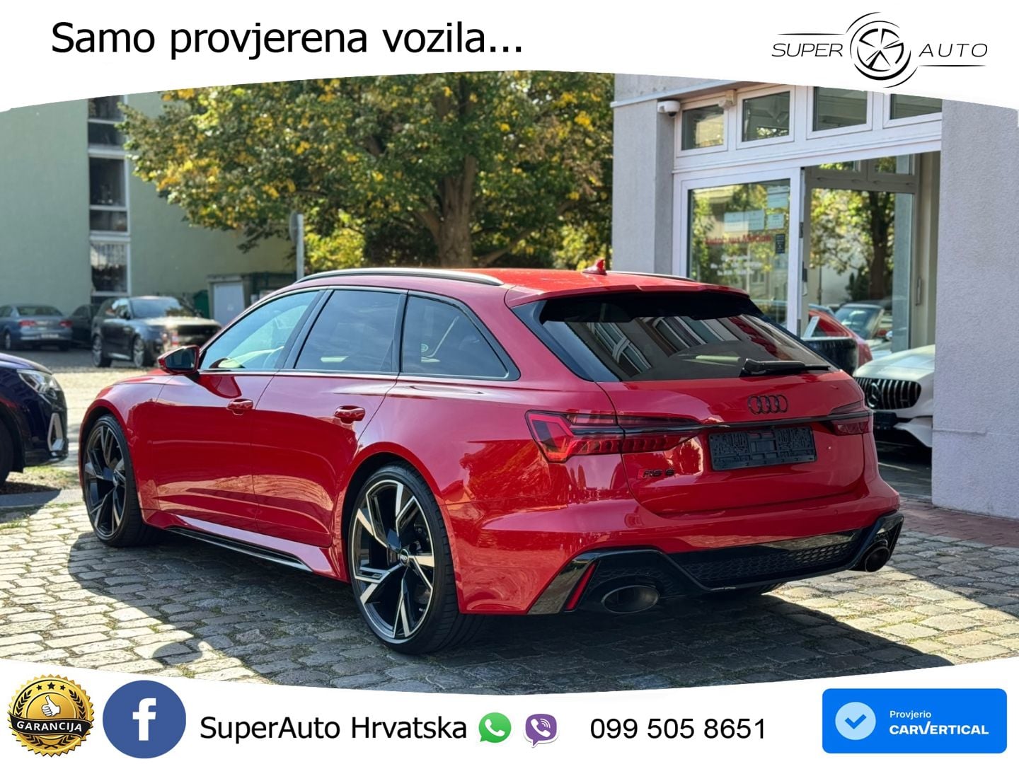 Audi RS6 Avant 4.0 TFSI V8 (600 KS) quattro Tiptronic ZRAČNI+ACC+4xGR SJED+KAM