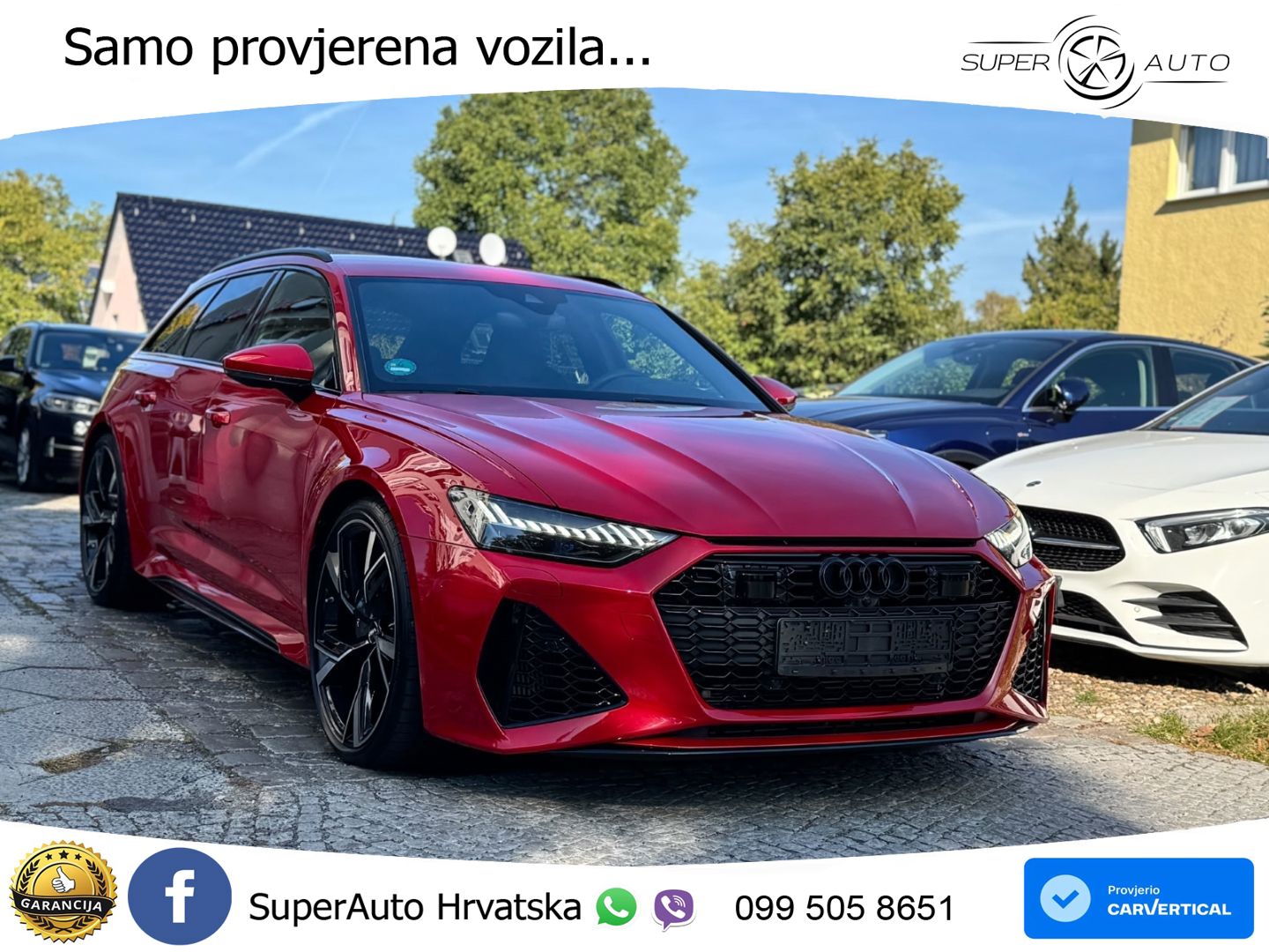 Audi RS6 Avant 4.0 TFSI V8 (600 KS) quattro Tiptronic ZRAČNI+ACC+4xGR SJED+KAM