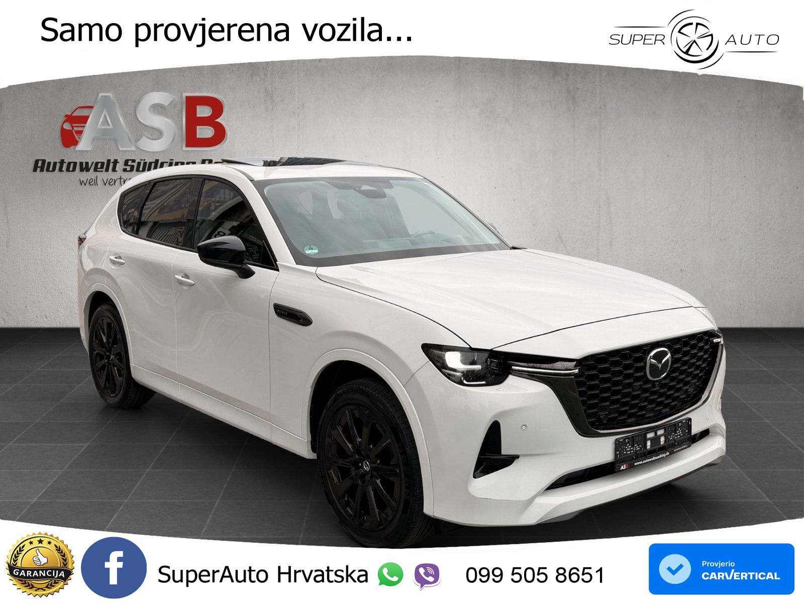 Mazda CX-60 3.3 e-Skyactiv D (254 KS) AWD Automatic LED+GR SJED+ACC