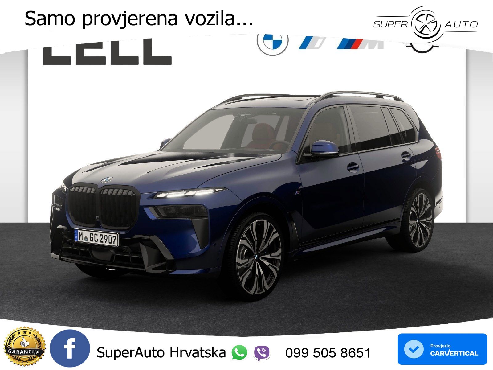 BMW X7 40d (352 KS) xDrive Steptronic M Sport ZRAČNI+ACC+GR SJED+KAM+PANO