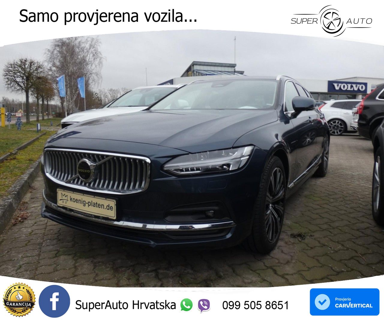Volvo V90 2.0 B4 Automatic LED+GR SJED+ACC
