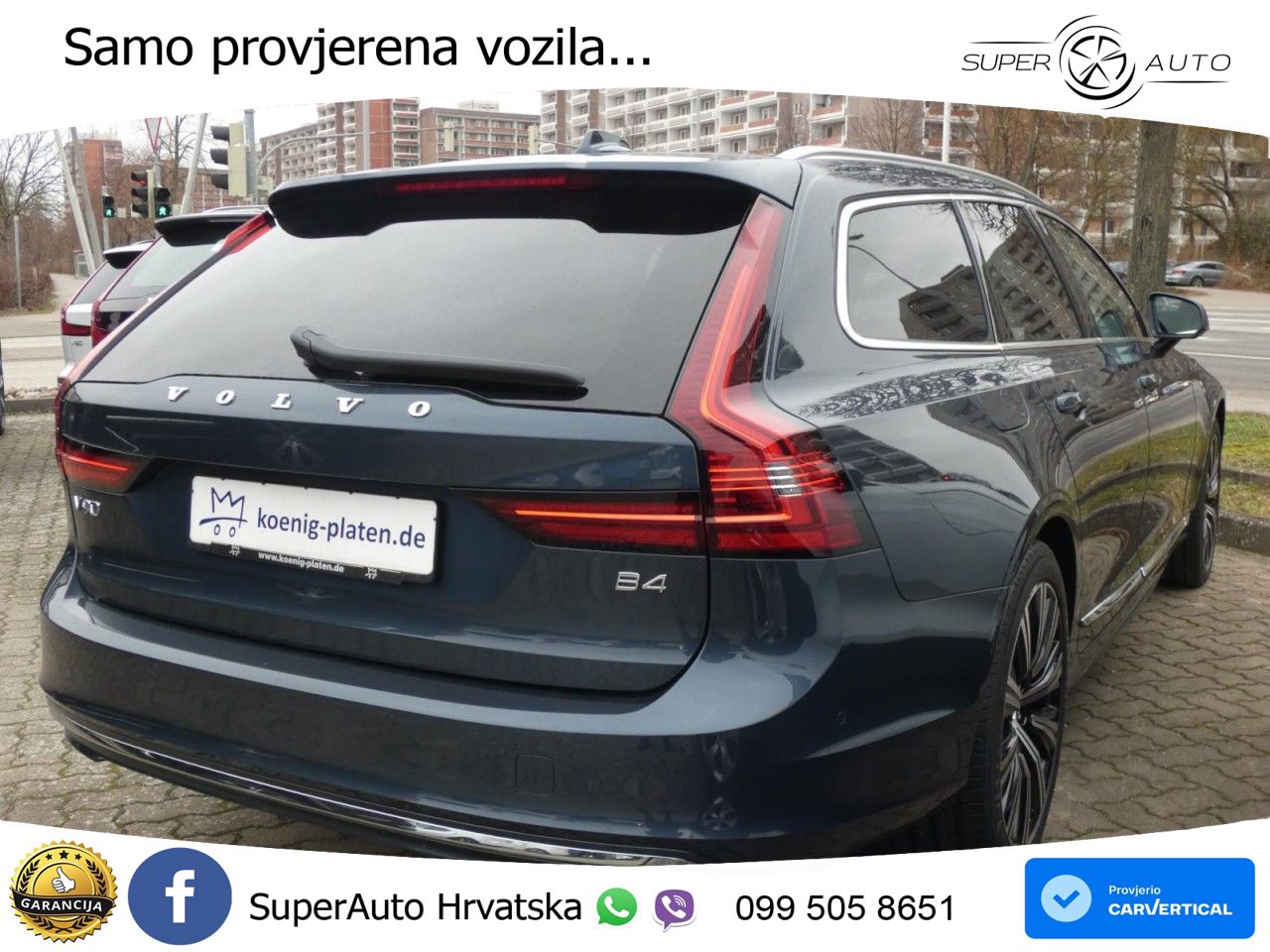 Volvo V90 2.0 B4 Automatic LED+GR SJED+ACC