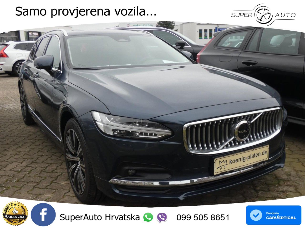 Volvo V90 2.0 B4 Automatic LED+GR SJED+ACC