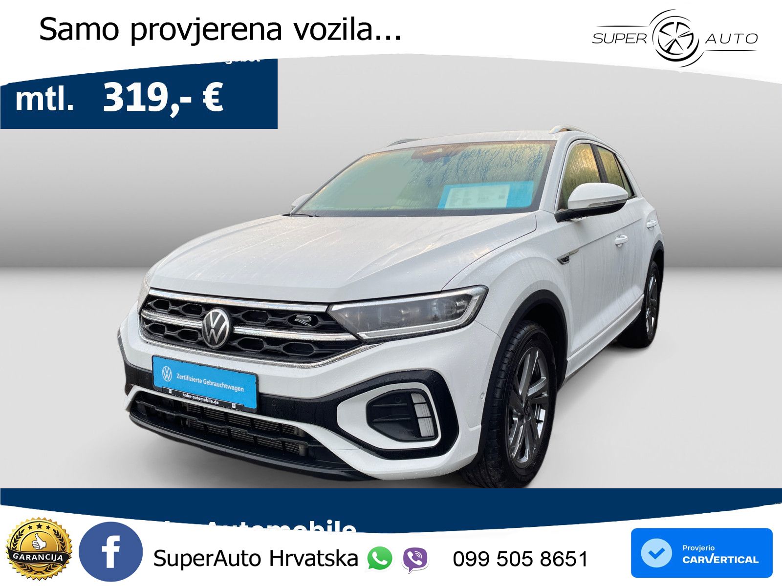 Volkswagen T-Roc 1.5 eTSI (150 KS)  DSG R-Line LED+GR SJED+ACC