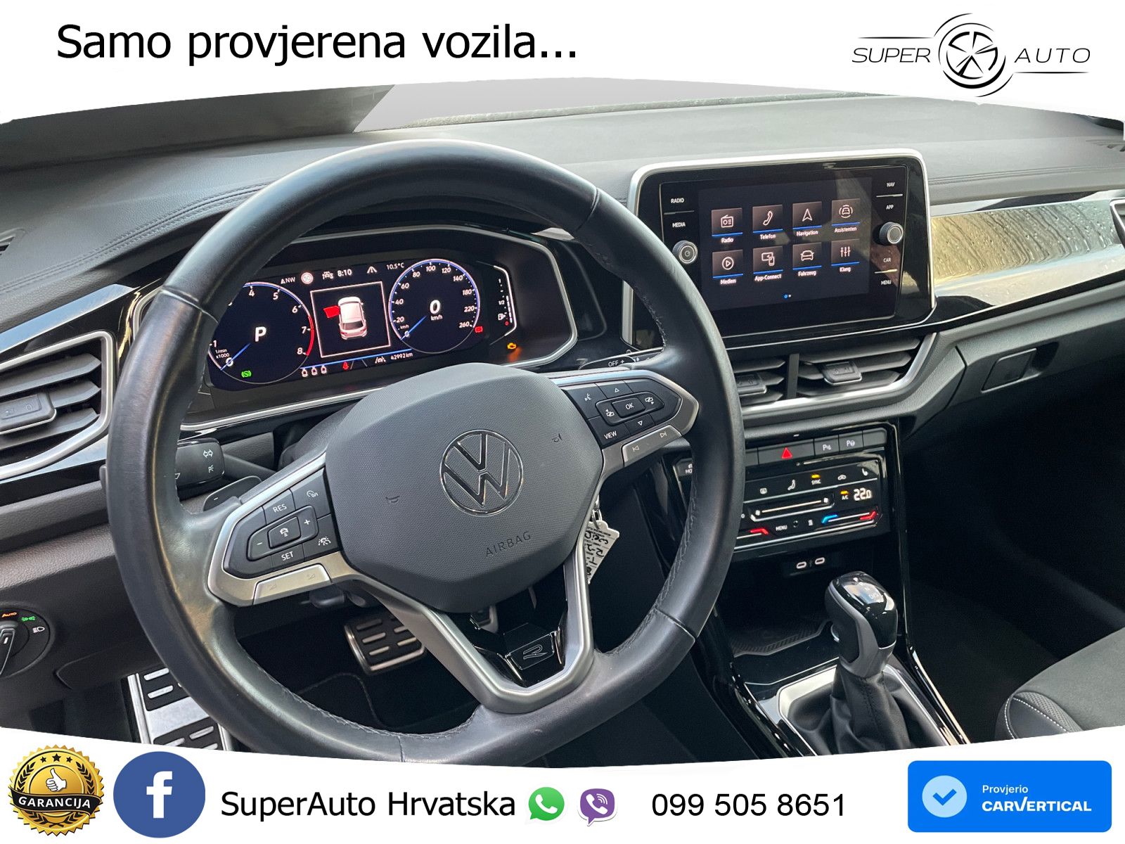 Volkswagen T-Roc 1.5 eTSI (150 KS)  DSG R-Line LED+GR SJED+ACC