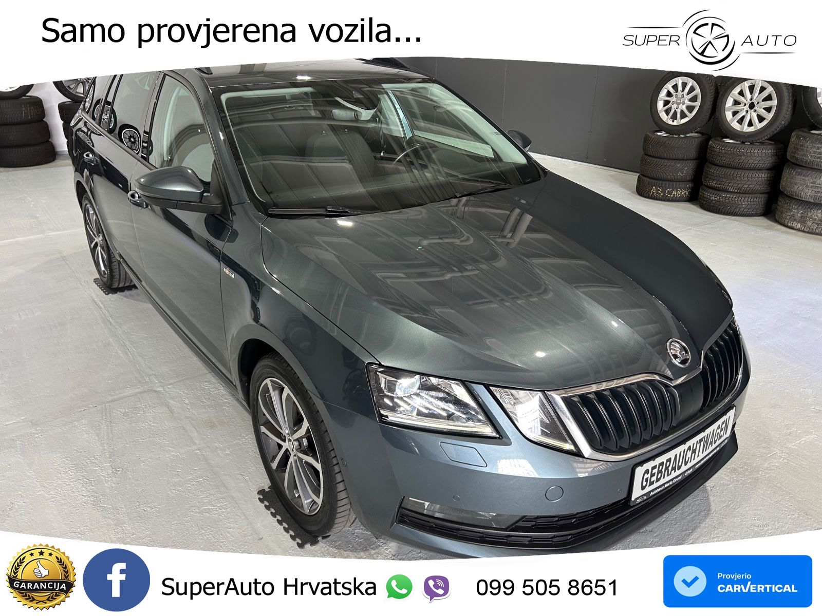 Škoda Octavia Combi 2.0 TDI (150 KS) DSG LED+GR SJED+ACC