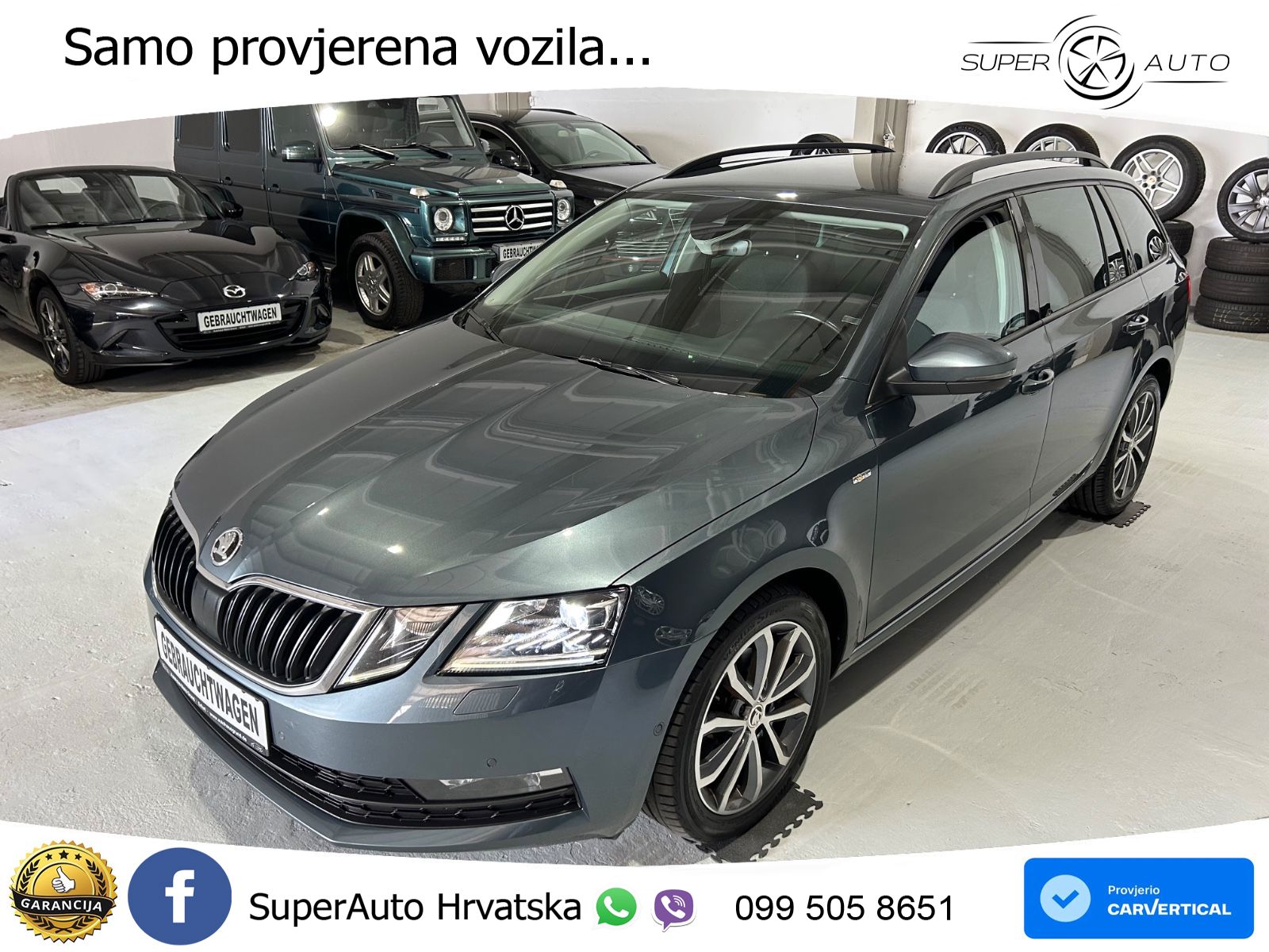 Škoda Octavia Combi 2.0 TDI (150 KS) DSG LED+GR SJED+ACC