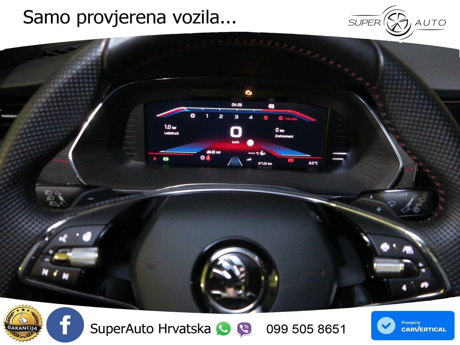 Škoda Octavia Combi RS 2.0 TDI (200 KS) 4x4 DSG LED+GR SJED+ACC