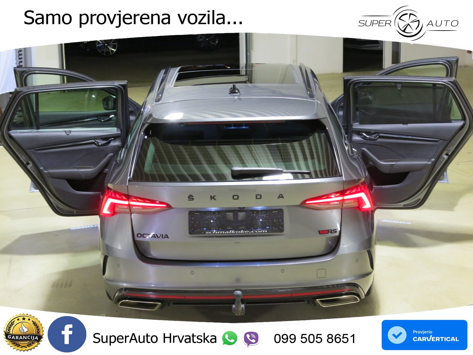 Škoda Octavia Combi RS 2.0 TDI (200 KS) 4x4 DSG LED+GR SJED+ACC