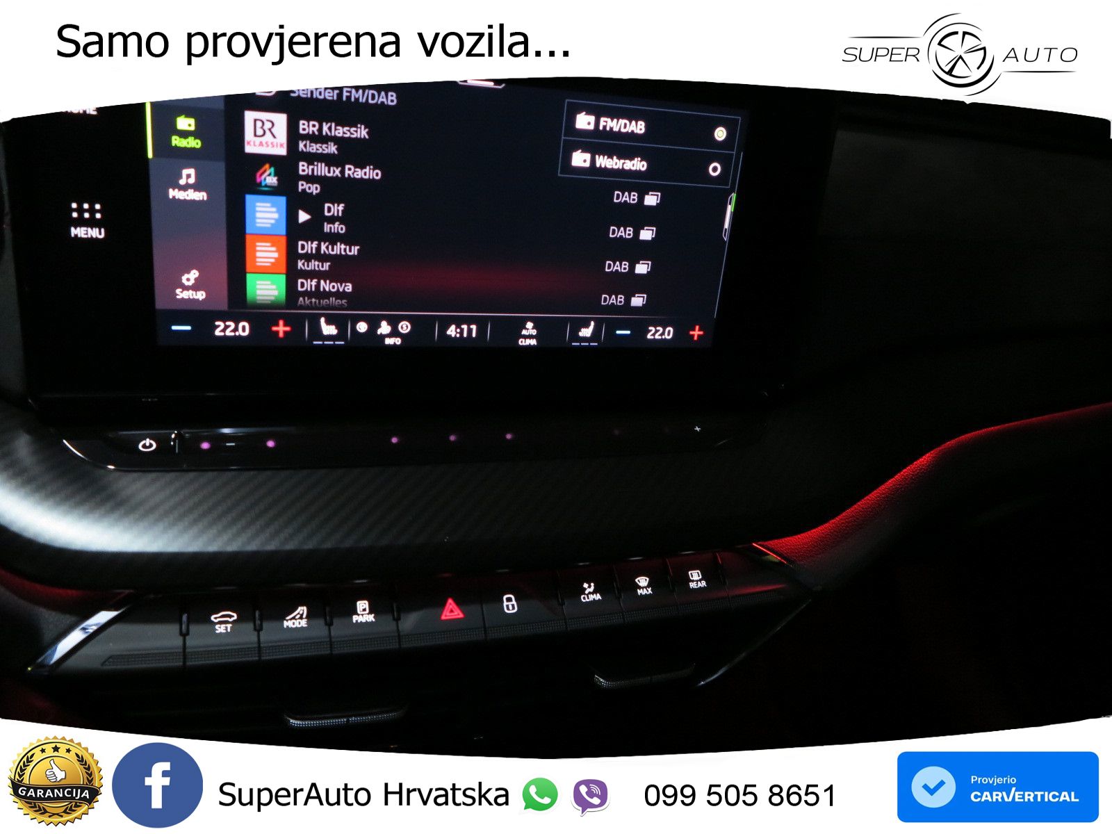 Škoda Octavia Combi RS 2.0 TDI (200 KS) 4x4 DSG LED+GR SJED+ACC