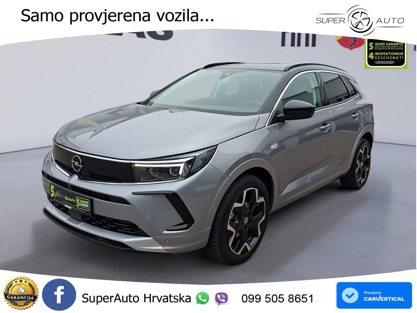 Opel Grandland 1.2i Turbo (130 KS) Automatic Elegance LED+GR SJED+ACC