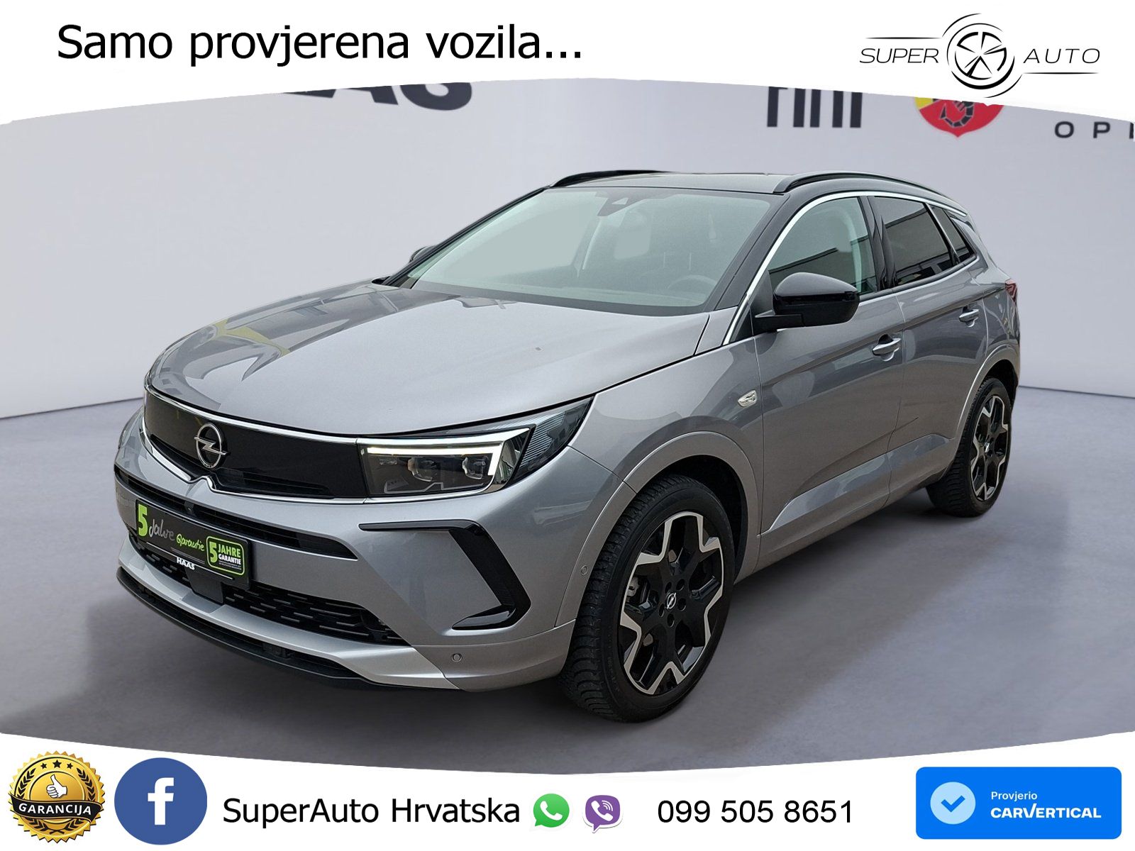 Opel Grandland 1.2i Turbo (130 KS) Automatic Elegance LED+GR SJED+ACC