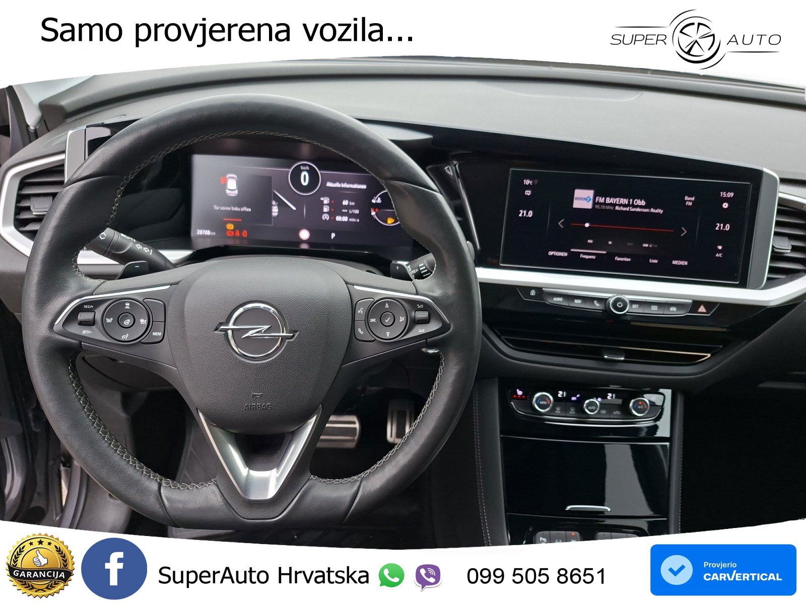 Opel Grandland 1.2i Turbo (130 KS) Automatic Elegance LED+GR SJED+ACC