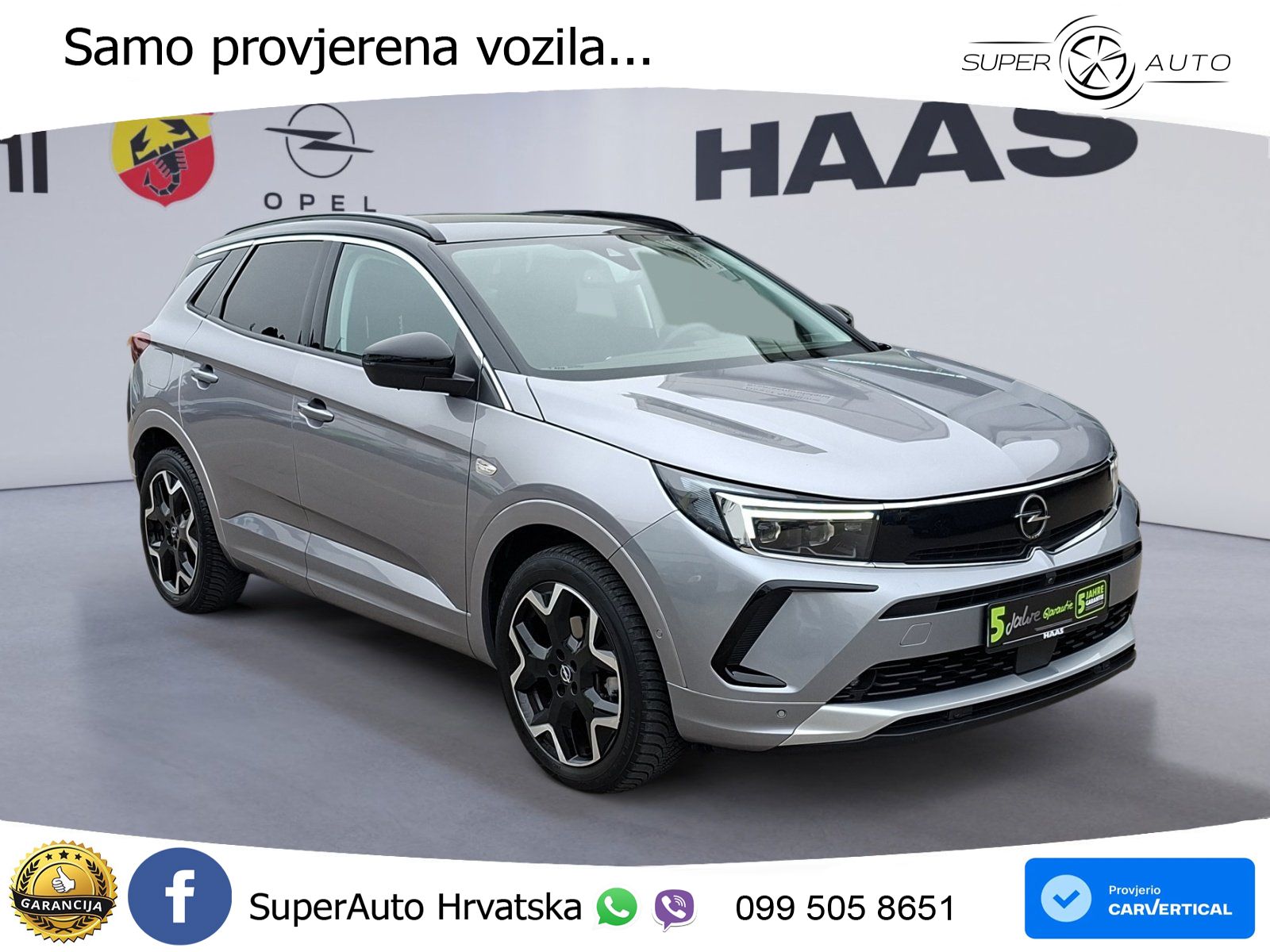 Opel Grandland 1.2i Turbo (130 KS) Automatic Elegance LED+GR SJED+ACC