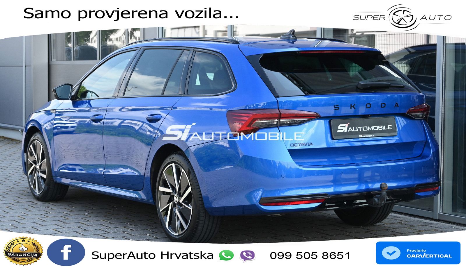 Škoda Octavia Combi 2.0 TDI (150 KS) DSG SportLine LED+GR SJED+ACC