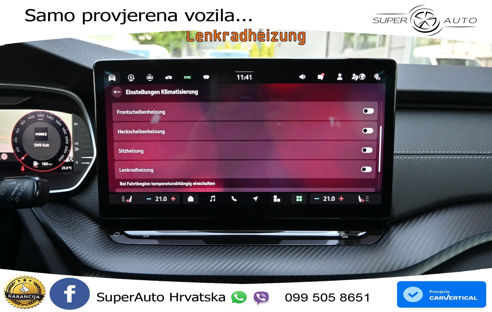 Škoda Octavia Combi 2.0 TDI (150 KS) DSG SportLine LED+GR SJED+ACC